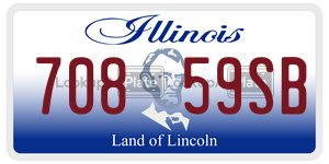 70859SB license plate in Illinois