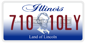 71010LY license plate in Illinois