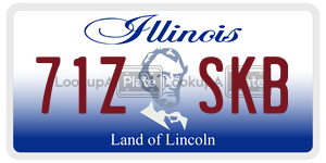71ZSKB  license plate in IL
