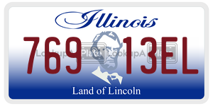 76913EL  license plate in IL