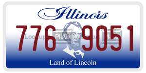 7769051  license plate in IL