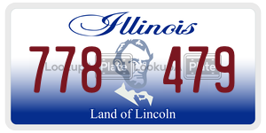 778479  license plate in IL