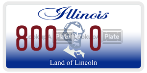 8000  license plate in IL