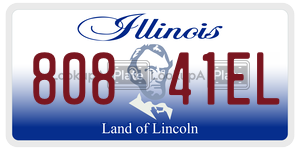 80841EL license plate in Illinois