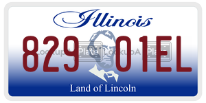 82901EL  license plate in IL