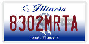 8302MRTA  license plate in IL