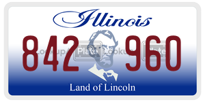842960  license plate in IL