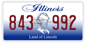 843992  license plate in IL