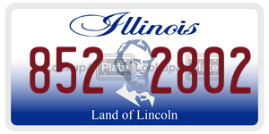 8522802  license plate in IL
