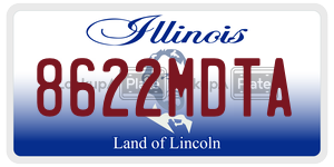 8622MDTA  license plate in IL