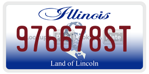 976678ST license plate in Illinois