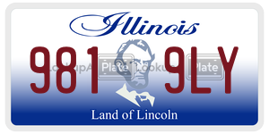 9819LY license plate in Illinois