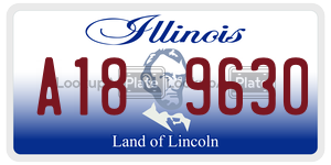 A189630  license plate in IL