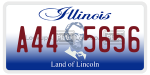 A445656  license plate in IL