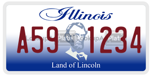 A591234  license plate in IL