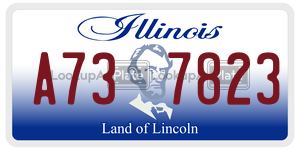 A737823 license plate in Illinois