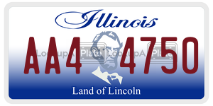 AA44750  license plate in IL