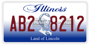 AB28212 license plate in Illinois