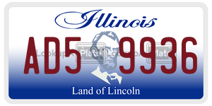 AD59936  license plate in IL