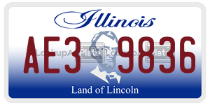 AE39836  license plate in IL