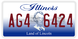 AG46424 license plate in Illinois
