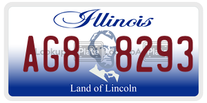 AG88293 license plate in Illinois