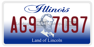 AG97097  license plate in IL