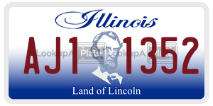 AJ11352  license plate in IL