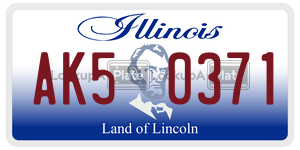 AK50371  license plate in IL