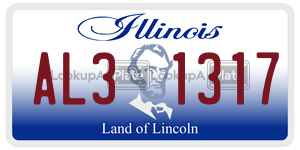 AL31317  license plate in IL