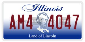 AM44047  license plate in IL