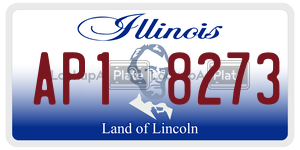AP18273 license plate in Illinois
