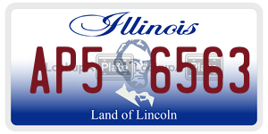 AP56563  license plate in IL