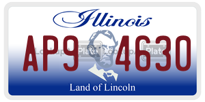 AP94630 license plate in Illinois