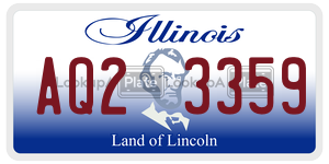 AQ23359 license plate in Illinois