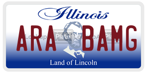 ARABAMG  license plate in IL