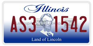 AS31542 license plate in Illinois