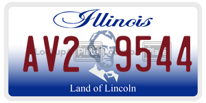 AV29544 license plate in Illinois