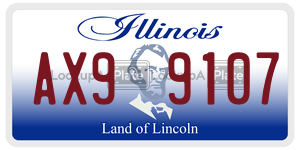 AX99107 license plate in Illinois