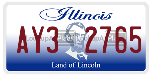 AY32765  license plate in IL