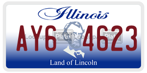 AY64623 license plate in Illinois