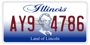 AY94786  license plate in IL