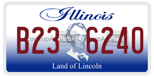 B236240  license plate in IL
