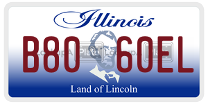 B8060EL  license plate in IL