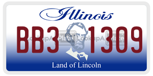 BB31309 license plate in Illinois