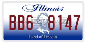 BB68147  license plate in IL