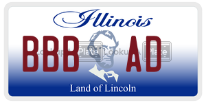 BBBAD license plate in Illinois