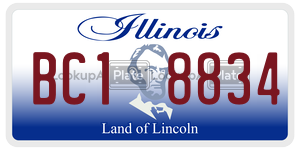 BC18834  license plate in IL