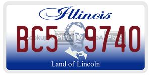 BC59740 license plate in Illinois