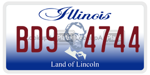BD94744 license plate in Illinois